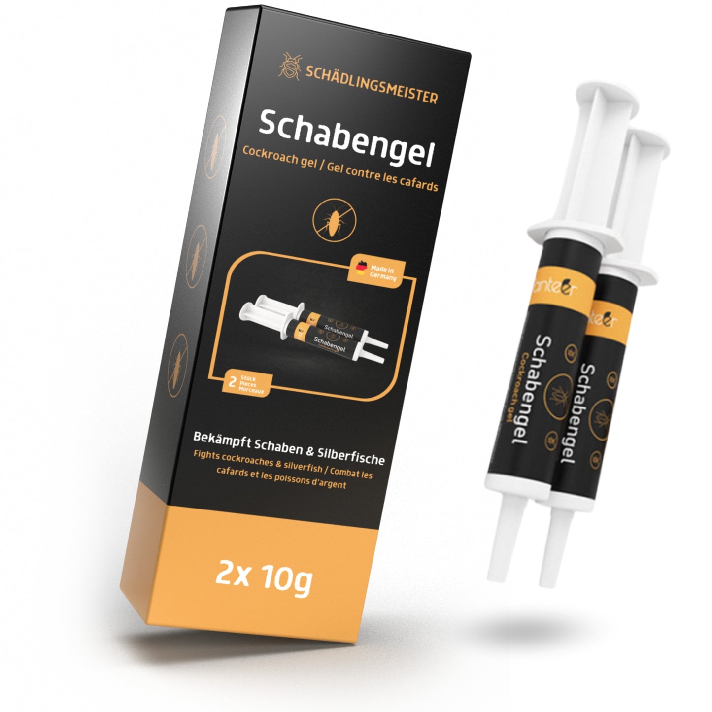 SCHÄDLINGSMEISTER Schabengel - Kakerlaken Gift 2x10g Schabengel (AMP 9 RB)